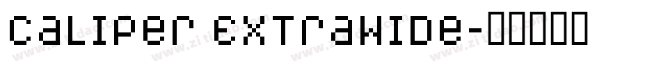 Caliper ExtraWide字体转换